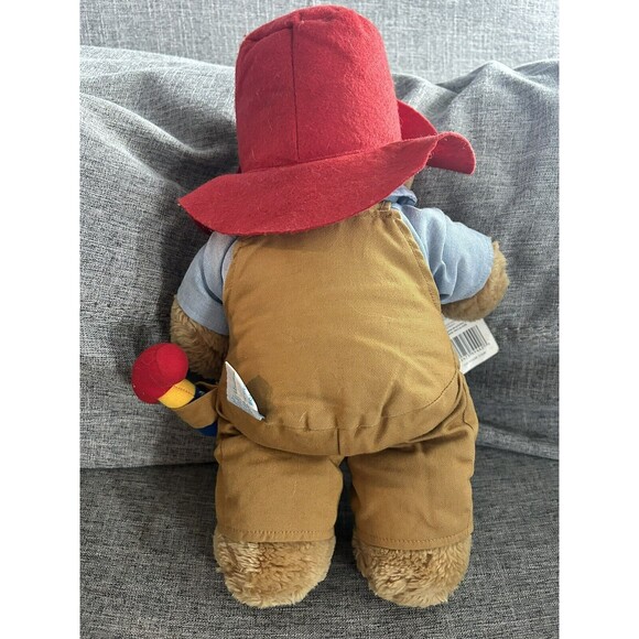 Paddington Bear Craftsman Series 15 Inch Plush Work Shirt Overalls Hammer 1995 - Picture 5 of 7